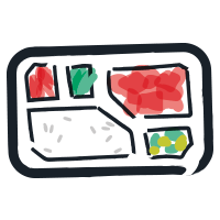 Ausgewogene Bento-Boxen